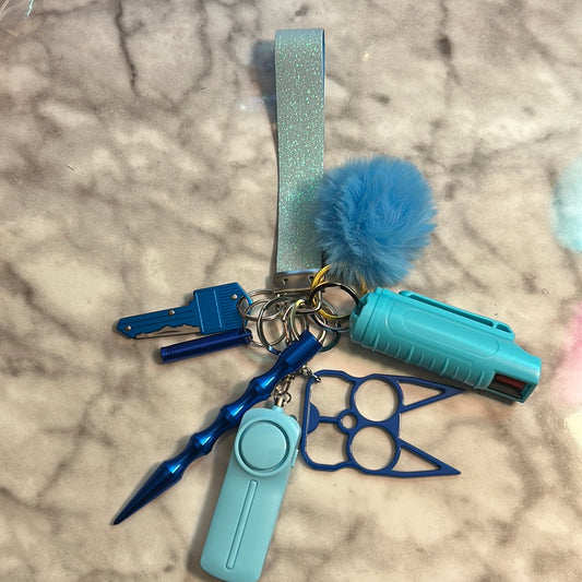 Baby Blue Safety Keychain